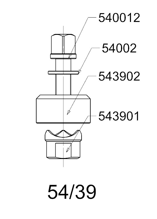 PERFORADOR REDONDO PARA CHAPA  FORZA  SERIE 54
